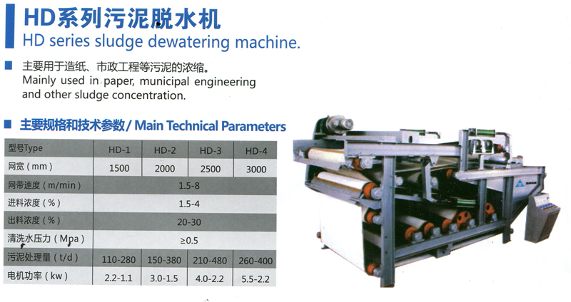 HD系列污泥脱水机